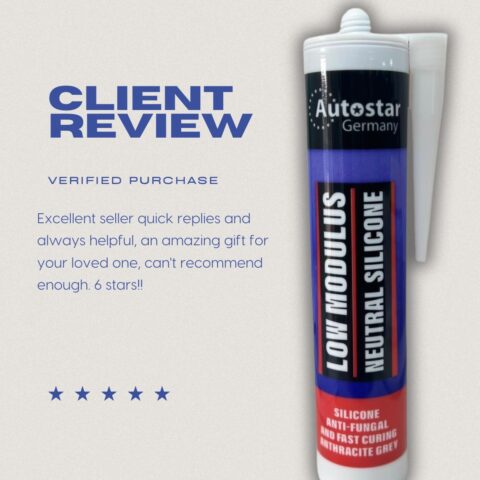 AutoStar Germany Multi Purpose Silicone Sealant - White Black Gray Clear 310ml - Image 3