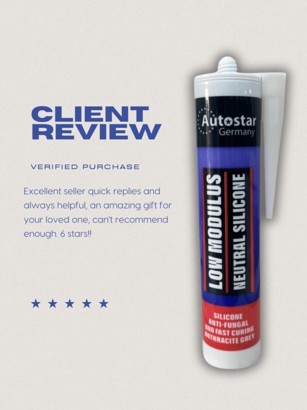 AutoStar Germany Multi Purpose Silicone Sealant - White Black Gray Clear 310ml - Image 3