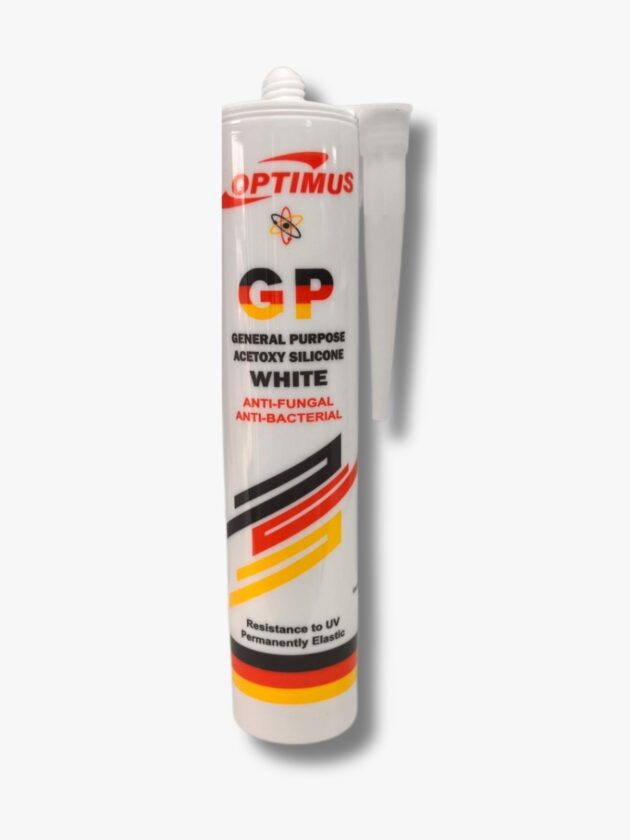 OPTIMUS Waterproof Silicon Sealant All Purpose Acetoxy White Clear Black 310ML - Image 2