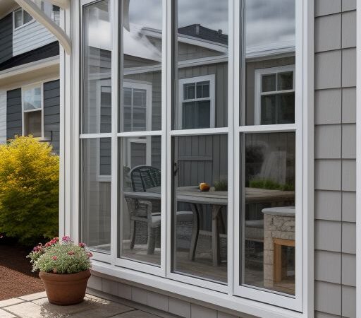 A sunny outdoor patio featuring well-sealed window frames and siding, showcasing unmatched durability and resistance to weather elements.